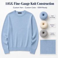 Pull-over en tricot fin 14GG pour femme, personnalisé OEM, vente en gros, marque privée, faible MOQ, échantillon rapide, tricotage en vrac