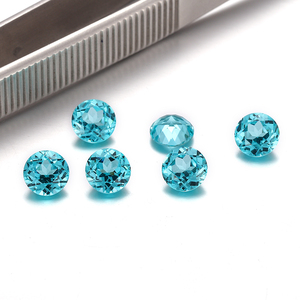 Tourmaline synthétique <span class=keywords><strong>bleu</strong></span> paraiba couleur ronde 5 6 7 8mm Yttrium aluminium <span class=keywords><strong>grenat</strong></span> avec inclusion de pierres précieuses en vrac - Product Image 3