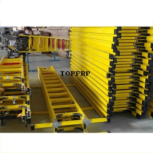 Straight Step Ladder Insulated Fiberglass Customized Frp Electric De Fibra De Vidrio Frp Extension Telescopic 150kg - Product Image 5