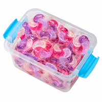 Capsules de lessive concentrées 4 en 1, gel en dosettes, parfum floral, nettoyage en profondeur, protection des couleurs pour les vêtements