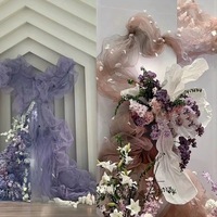 Kawat Jaring Baja Lunak Emas Perak Harga Pabrik, Kain Tulle Awan, Bahan Dekoratif Latar Belakang, Jaring Logam untuk Pemodelan