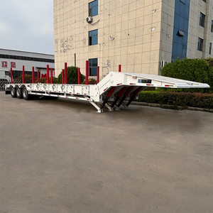 Semi-<span class=keywords><strong>remorque</strong></span> surbaissée pliable 60 tonnes à 3 essieux avec montants détachables, pour le transport <span class=keywords><strong>de</strong></span> pelles excavatrices à chargement frontal, usage intensif LUYI - Product Image 3