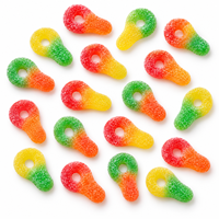 Bonbons Gommeux Sucrés Halal Personnalisés OEM en Forme de Tétine pour Enfants, Bonbons Gommeux Aigres en Vrac, Fournisseur en Gros