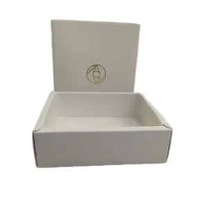 Лазерная коробка с отсеками, оптовая продажа, маленькая белая картонная коробка для колец