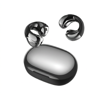 Écouteurs sans fil magnétiques à clip d'oreille, commande tactile, conception sportive 5.3, faible latence, chargement magnétique, 5-10 heures d'autonomie