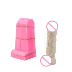 Forma di stampo 3D per sapone per adulti a forma di organo maschile per la decorazione di torte candela in Silicone di gesso in resina di cioccolato stampo per pene grande Sexy