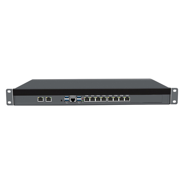 BKHD OEM1U Rackmount Server 8*I226V LAN 2/6 SFP+ Firewall Router C612 Intel Xeon E5-2650V4 E5-2695V4 Network Security Linux X86