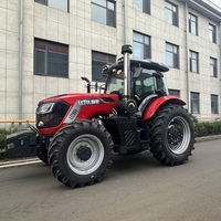 Tracteur agricole diesel 4x4 de 200 CV avec cabine climatisée et GPS, fourni par l'usine chinoise