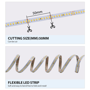 Bande lumineuse LED super brillante 180 puces/m 24V 200lm/w 8W à intensité variable pour éclairage intérieur - Product Image 4