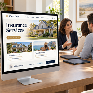 Services d'<span class=keywords><strong>Assurance</strong></span> Professionnels : Développement de Sites Web <span class=keywords><strong>et</strong></span> Mobiles pour l'<span class=keywords><strong>Assurance</strong></span>, avec Demandes de Devis <span class=keywords><strong>et</strong></span> Produits de Protection - LionCreate - Product Image 1