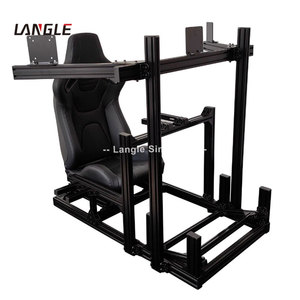 Simulador de Movimiento, Perfil de Aluminio 4080, Soporte para 3 Pantallas, Soporte para Volante y Asiento, Silla de Simulación de Carreras, Sim Rig DIY - Product Image 2