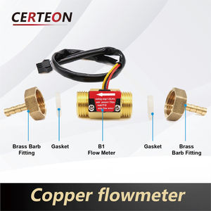 Messing-Schlauchadapter mit Impulsausgang G1/2 YF-B1 1-25Lmin 6mm 10mm Turbinen Durchflussmesser - Product Image 4
