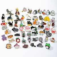 Broche XR Kawaii Licorne en émail souple plaqué or, émail dur scintillant, fantaisie, personnalisée, de collection, en gros