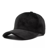 Casquette de baseball en velours à 6 panneaux avec logo personnalisé, toucher doux de luxe, en daim, avec boucle métallique, pour marques, vente en gros