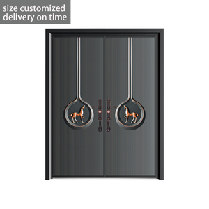 TECHTOPS Kenya Conception de <span class=keywords><strong>porte</strong></span> en acier Palette de couleurs harmonieuse Isolation optimale Intégration de la maison intelligente Double <span class=keywords><strong>portail</strong></span> ouvert - Product Image 1