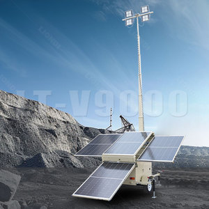 Xây dựng tháp ánh sáng ngoài trời 200W * 4 <span class=keywords><strong>LED</strong></span> năng lượng mặt trời chiếu sáng tháp để bán với giá nhà máy - Product Image 2