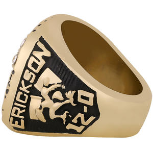 高品质1991迈阿密飓风冠军戒指可定制厂家直销NCAA外壳镀金锌合金材料低 - Product Image 2