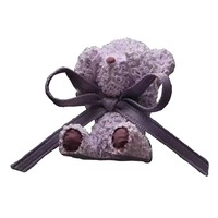 Nouvelle Pierre de Gypse Parfumée Ours Violet pour Décoration de Grille d'Aération de Voiture, Aromathérapie, Élimination des Odeurs et Répulsif Anti-Moustiques