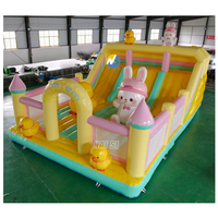 Château gonflable pour enfants en PVC durable à prix avantageux, avec toboggan, aire de jeux gonflable, parc d'attractions avec souffleur