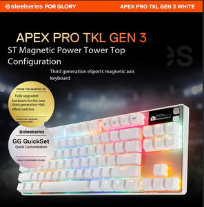 Teclado para Juegos SteelSeries <span class=keywords><strong>Apex</strong></span> <span class=keywords><strong>Pro</strong></span> <span class=keywords><strong>TKL</strong></span> Gen3 de Tercera Generación con Ejes Magnéticos, Teclado para Juegos con Cable - Product Image 2