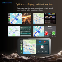 Gallop Sprite Écran Moto 6 pouces IPS, Enregistreur de Conduite Moto DVR, Navigation GPS, Carplay Sans Fil, Android Auto, Étanche IP67, Double Objectif