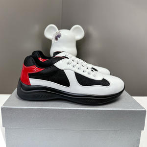 Nouvelles Chaussures de Sport en Cuir et Maille Style Patchwork 2026 - Chaussures Décontractées de Sport Designer American Cup pour Hommes et Femmes - Product Image 3