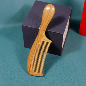 Sandalwood Massage <b>Comb</b> <b>Wide</b> Tooth Wooden Hair <b>Comb</b> For Long Hair Women Home Use 15-20CM - Product Image 4