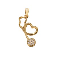 Pendentif DIY plaqué or style punk nid d'abeille et symbole de paix, porte-clés stéthoscope, pendentif dollar - Tendance et unique