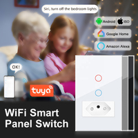 110V 220V 1/2/3 Gang Wi-Fi contrôlé interrupteur mural AU US américain USA Standard maison intelligente WIFI éclairage interrupteur tactile
