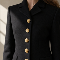 Bouton à tige personnalisé SANKO avec logo pour robe de soirée, maison de mode, usine de vêtements haut de gamme pour femmes et hommes, vente en gros