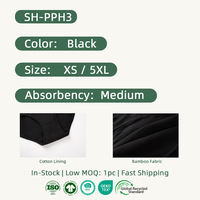 Shanhao OEM Culottes Taille Haute Femme Slip Post-Partum en Coton Biologique Sous-vêtements Physiologiques Culottes Menstruelles Flux Abondant Femme