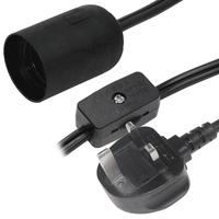 Interrupteur rotatif de qualité industrielle IP11 IEC, extrémité femelle, 10A 250V, pour utilisation informatique, avec conducteur en cuivre pur