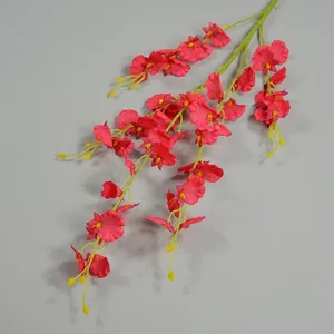 Artificial Orchids Flowers Fake Silk Dancing Lady Orchid Long Stem Flowers In Bulk For Home Wedding Party Indoor Outdoor Decora