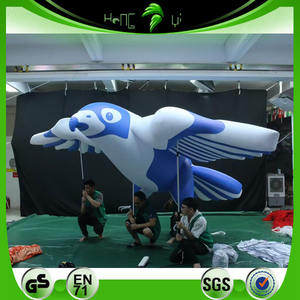 Pigeon gonflable personnalisé, ballon d'<span class=keywords><strong>oiseau</strong></span> bleu et blanc gonflable pour défilé, publicité gonflable, modèle d'<span class=keywords><strong>oiseau</strong></span> animal - Product Image 2