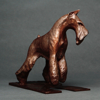 Statue de chien grandeur nature en bronze et laiton, sculpture d'art abstraite personnalisée pour l'extérieur, Great Dane, Labrador, Akita