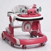 Trotteur Bébé Pliable Léger Multifonctionnel Anti-Renversement en Plastique pour Apprentissage de la Marche, Poussette d'Apprentissage pour Enfants 10KG - Vente Chaude