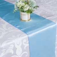 Vente en gros 100% chemin de table de mariage en polyester tricoté macramé techniques tissées brodées fêtes d'hôtel en plein air