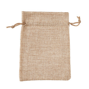Wholesale Khaki Hemp Cord Cinch Pouches <strong>Gift</strong> Packing Drawstring Burlap <strong>Bags</strong>