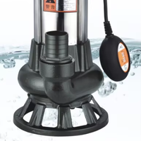 Pompe à eaux usées submersible en acier inoxydable avec système de découpe, 4 pouces, 3 CV, câble de 7 m, pour systèmes d'évacuation des eaux usées municipales et hôtels