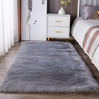 Tapis de sol uni personnalisé en fibres pelucheuses pour salon, chambre à coucher, décoration de pièce, doux pour la maison