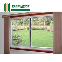 Lukliving marco negro energía eficiente casa de aluminio pantalla ciega deslizante para ventanas