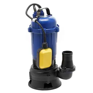750w Heavy duty WQD types cast iron body electric water submersible sewage pump with floater