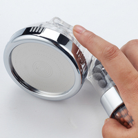 Pommeau de douche moderne portatif avec filtre ionique détachable, accessoires de robinetterie de salle de bain en plastique ABS, fonction de massage