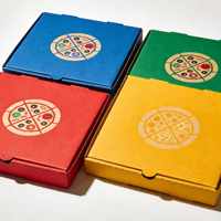 Boîtes à pizza personnalisées en gros avec logo, boîtes en carton portables épaisses en carton ondulé recyclé de qualité alimentaire pour la livraison et les plats à emporter