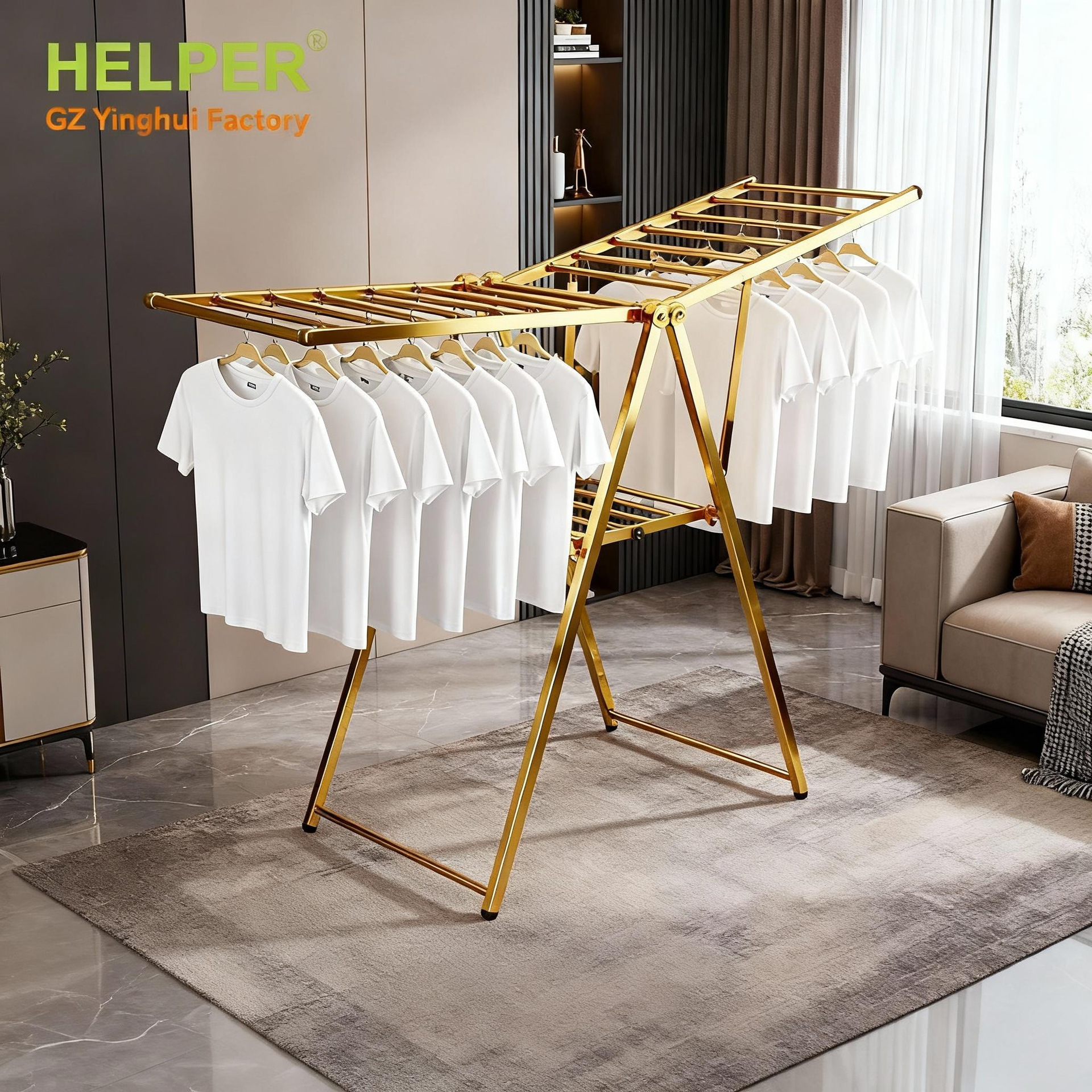 [Aluminum Alloy] Sand Gold 1.5m