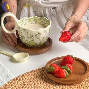 High Quality Ceramic Dinnerware <b>Set</b> Includes <b>Mug</b> and Spoon for Coffee and Tea - Product Image 3