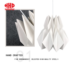 <span class=keywords><strong>Abat</strong></span>-<span class=keywords><strong>jour</strong></span> en papier pliable, écologique, artificiel, contemporain, léger, pour décoration intérieure, idéal pour les fêtes - Product Image 4