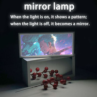 Lampe de nuit LED Offre Spéciale pièces Luffy Zoro 16GRB miroir à distance lumière peinture décoration de la maison ornement résine artisanat