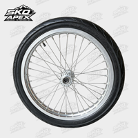 Surron Light Bee X 17 Zoll Supermoto Radsatz Silber-Chrom-Felgen 70/90 90/80-17 Straßenreifen für LBX Elektro-Dirtbike