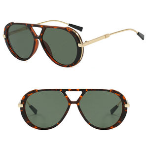 DL Lunettes Double Faisceau En Forme De <span class=keywords><strong>Crapaud</strong></span> Rétro Grand Cadre Femmes Mode Lunettes De Soleil - Product Image 3